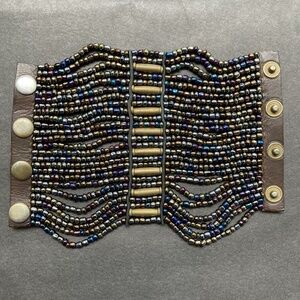 Handmade colorful Kenyan beaded bracelet